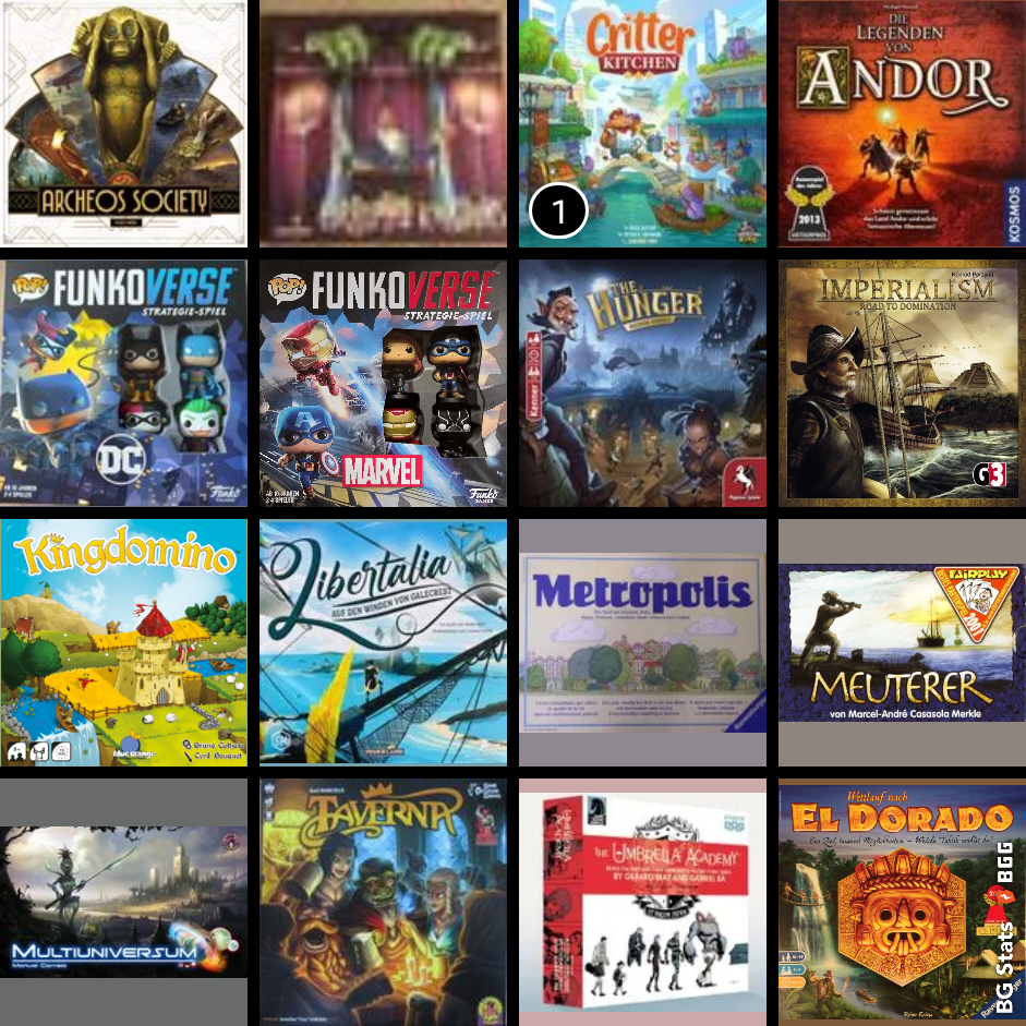 Archeos Society;
Corrupted Kingdoms;
Critter Kitchen;
Die Legenden von Andor;
Funkoverse Strategy Game: DC Comics 100;
Funkoverse Strategy Game: Marvel 100;
The Hunger;
Imperialism: Road to Domination;
Kingdomino;
Libertalia: Auf den Winden von Galecrest;
Metropolis;
Meuterer;
Multiuniversum;
Taverna;
The Umbrella Academy Game;
Wettlauf nach El Dorado.